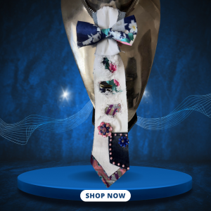 White & Blue TieLace