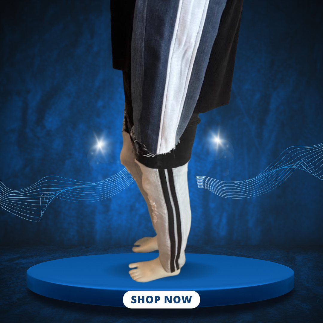 Denim Patchwork Sleeve Pullover - Image 5